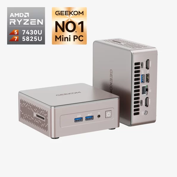🔥Мини ПК GEEKOM A5 2025 Версия AMD® 16ГБ+512ГБ Мини-Компьютер